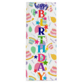 Happy Birthday Wine Geschenktüte Für Weinflaschen (Rückseite)