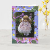 Happy Birthday Winnie Karte (Gelbe Blume)