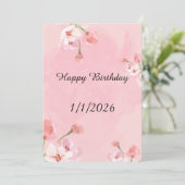 Happy Birthday Wishes Card Feiertagskarte (Stehend Vorderseite)