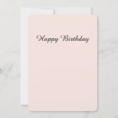 Happy Birthday Wishes Card Feiertagskarte (Rückseite)