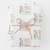 Happy Birthday With Candles  Geschenkpapier Set (Beispiel)