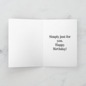 Happy Birthday with Candles on  Karte (Innenseite)