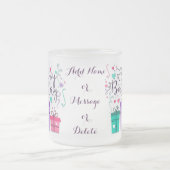 "Happy Birthday with Geschenkboxen" - Anpassen Mattglastasse (Mittel)