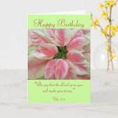 Happy Birthday with Scripture Verse Card. Karte (Gelbe Blume)