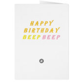 Happy Birthday with young dancing girl and glitter (Hinten)