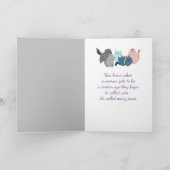 Happy Birthday Women sammeln Katzen Viele Pfoten S Karte (Innenseite)