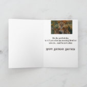 Happy Birthday Wonderful Brother Lion Animal Fun Karte (Innenseite)