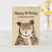 Happy Birthday Wonderful Friend Bleibe Sassy Karte (Gelbe Blume)