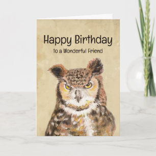 Happy Birthday Wonderful Friend Bleibe Sassy Karte