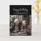 Happy Birthday Wonderful Friend Karte (Gelbe Blume)