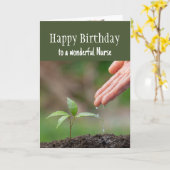 Happy Birthday Wonderful Nurse Karte (Gelbe Blume)