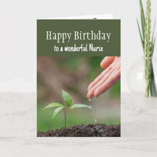 Happy Birthday Wonderful Nurse Karte