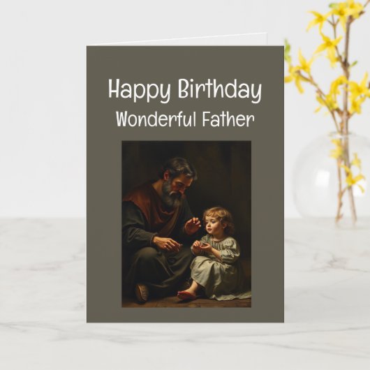 Happy Birthday Wonderful Vater Karte (Gelbe Blume)