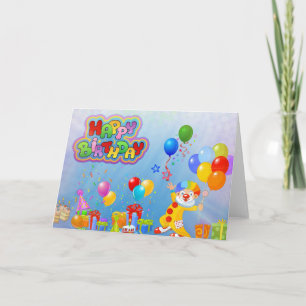 Happy Birthday Word Cloud Karte