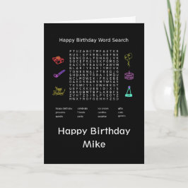Happy Birthday Word Search Mike Karte