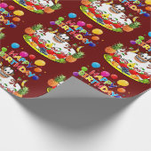 Happy Birthday Wrapping Paper Affen Geschenkpapier (Ecke)