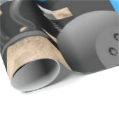 Happy Birthday Wrapping Paper African Boy Beach Geschenkpapier (Rolleneckpunkt)