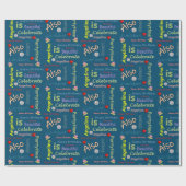 Happy Birthday Wrapping Paper Angelina Geschenkpapier (Flach)