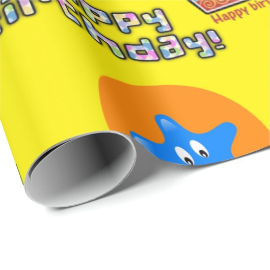 Happy Birthday Wrapping Paper Balloons #1 Geschenkpapier (Rolleneckpunkt)