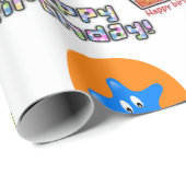 Happy Birthday Wrapping Paper Balloons #1 Geschenkpapier (Rolleneckpunkt)