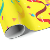 Happy Birthday Wrapping Paper Balloons Geschenkpapier (Rolleneckpunkt)