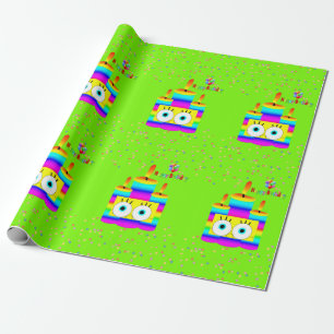 Happy Birthday Wrapping Paper Candles Confetti Geschenkpapier