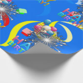 Happy Birthday Wrapping Paper Confetti Geschenkpapier (Ecke)