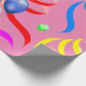 Happy Birthday Wrapping Paper Confetti Geschenkpapier (Ecke)
