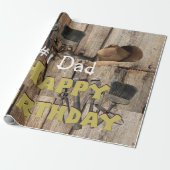 Happy Birthday Wrapping Paper Construction Tools Geschenkpapier (Ungerollt)