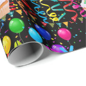 Happy Birthday Wrapping Paper Cupcake Geschenkpapier (Rolleneckpunkt)
