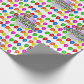 Happy Birthday Wrapping Paper farbenfrohe Balloons Geschenkpapier (Ecke)