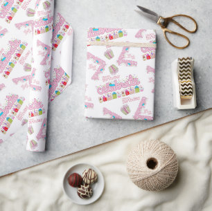 Happy Birthday Wrapping Paper feiern Pink Geschenkpapier