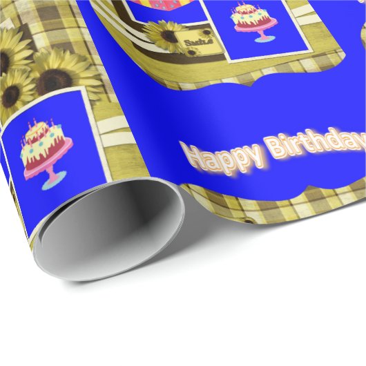 Happy Birthday Wrapping Paper FUN Cupcake Geschenkpapier (Rolleneckpunkt)