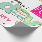 Happy Birthday Wrapping Paper FUN Cupcake Geschenkpapier (Ecke)