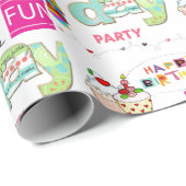 Happy Birthday Wrapping Paper FUN Cupcake Geschenkpapier (Rolleneckpunkt)