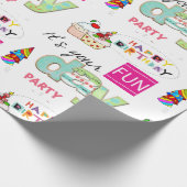Happy Birthday Wrapping Paper FUN Cupcake Geschenkpapier (Ecke)