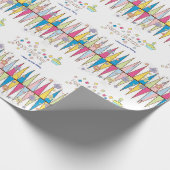 Happy Birthday Wrapping Paper FUN Cupcake Geschenkpapier (Ecke)