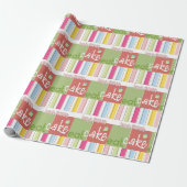 Happy Birthday Wrapping Paper FUN eatCAke Geschenkpapier (Ungerollt)