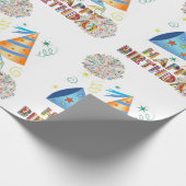 Happy Birthday Wrapping Paper Geschenkpapier (Ecke)