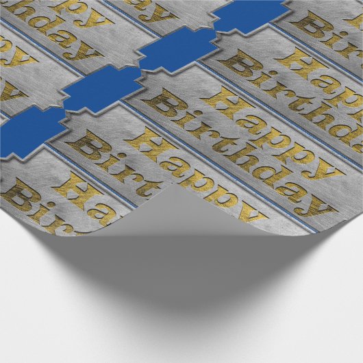 Happy Birthday Wrapping Paper Geschenkpapier (Ecke)