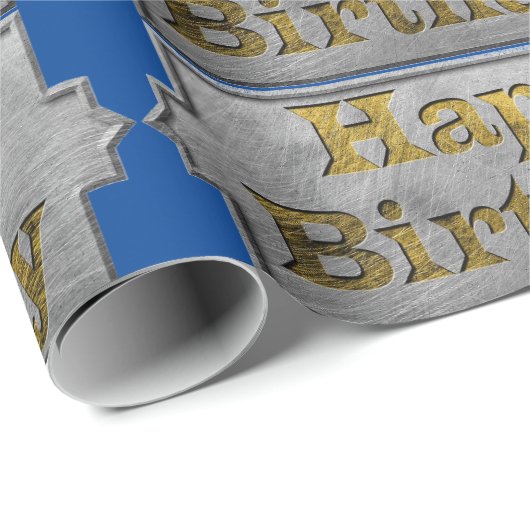 Happy Birthday Wrapping Paper Geschenkpapier (Rolleneckpunkt)