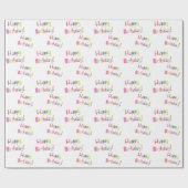 Happy Birthday Wrapping Paper Geschenkpapier (Flach)