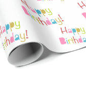 Happy Birthday Wrapping Paper Geschenkpapier (Rolleneckpunkt)
