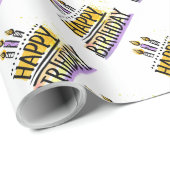 Happy Birthday Wrapping Paper Geschenkpapier (Rolleneckpunkt)