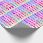 Happy Birthday Wrapping Paper Geschenkpapier (Ecke)