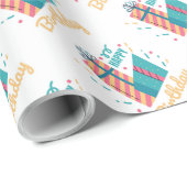 Happy Birthday Wrapping Paper Geschenkpapier (Rolleneckpunkt)