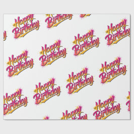Happy Birthday Wrapping Paper Geschenkpapier