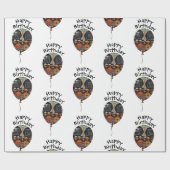 Happy Birthday Wrapping Paper Geschenkpapier (Flach)