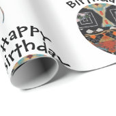 Happy Birthday Wrapping Paper Geschenkpapier (Rolleneckpunkt)