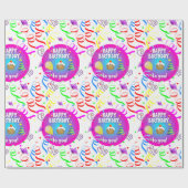 Happy Birthday Wrapping Paper Geschenkpapier (Flach)